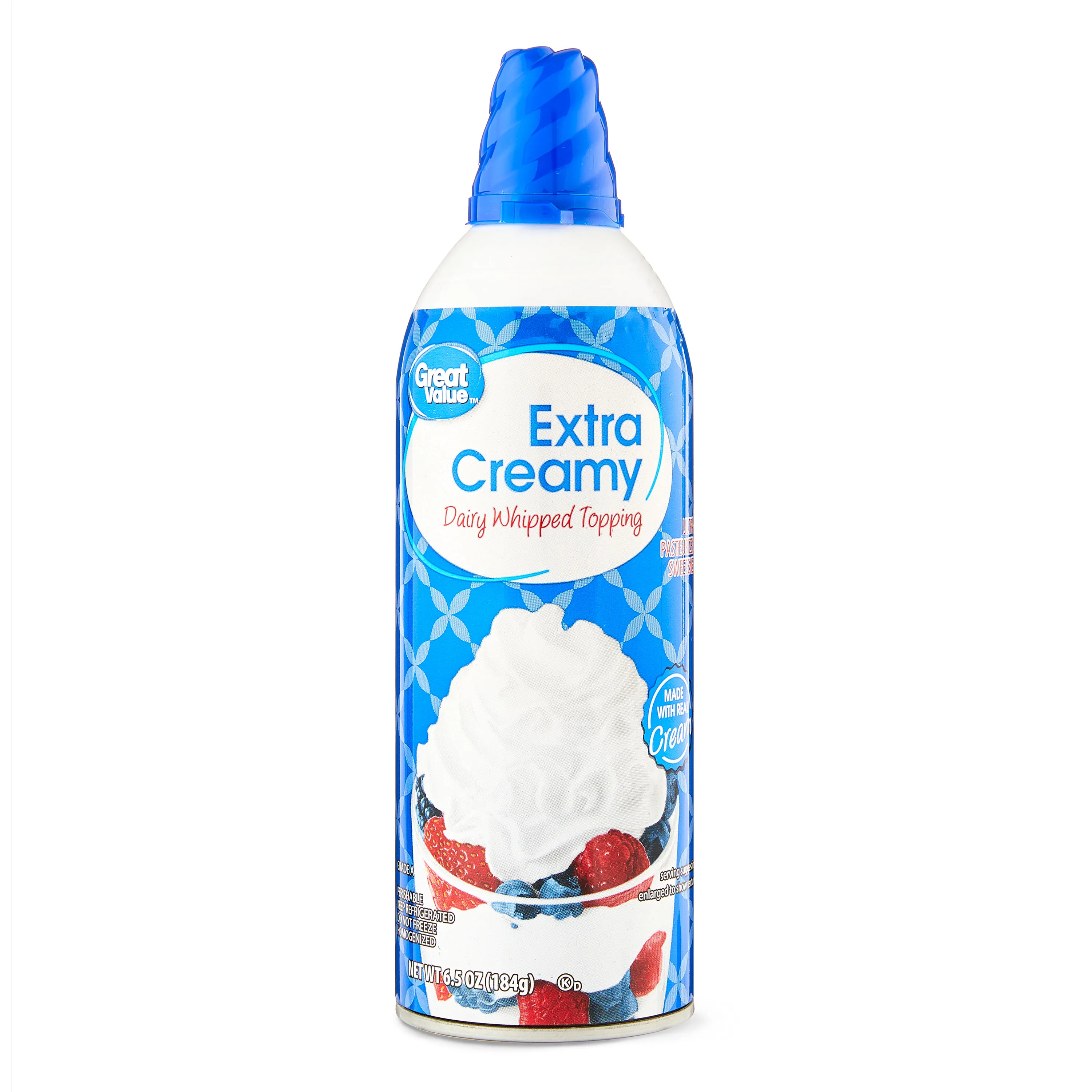 Great Value Extra Creamy Dairy Whipped Topping, 6.5 oz