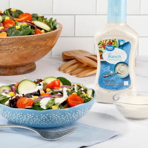 Great Value Light Ranch Dressing & Dip, 16 fl oz thumbnail 2