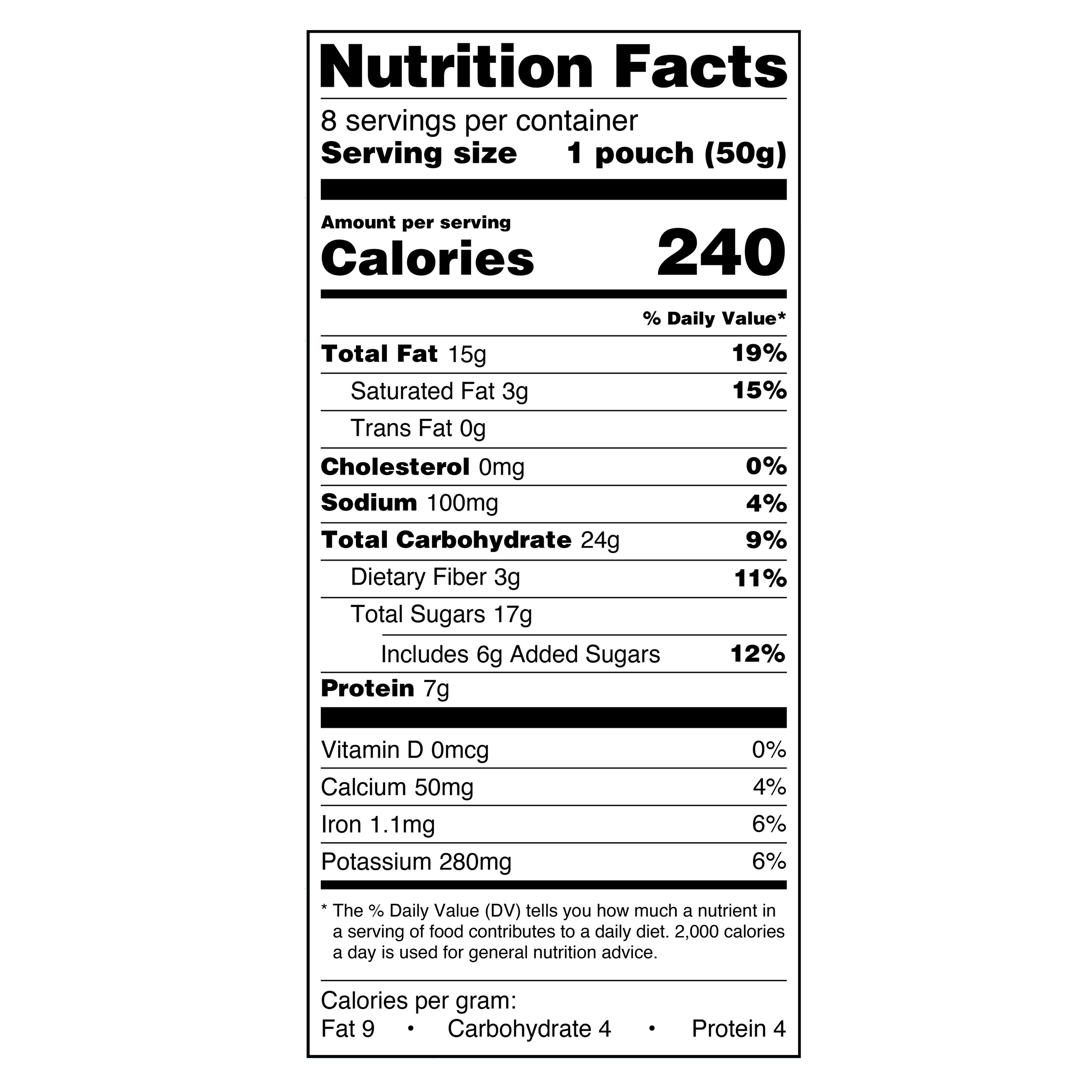 Great Value Mountain Trail Mix, 1.75 oz, 8 Count thumbnail 3