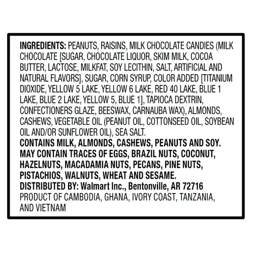 Great Value Mountain Trail Mix, 1.75 oz, 8 Count thumbnail 4