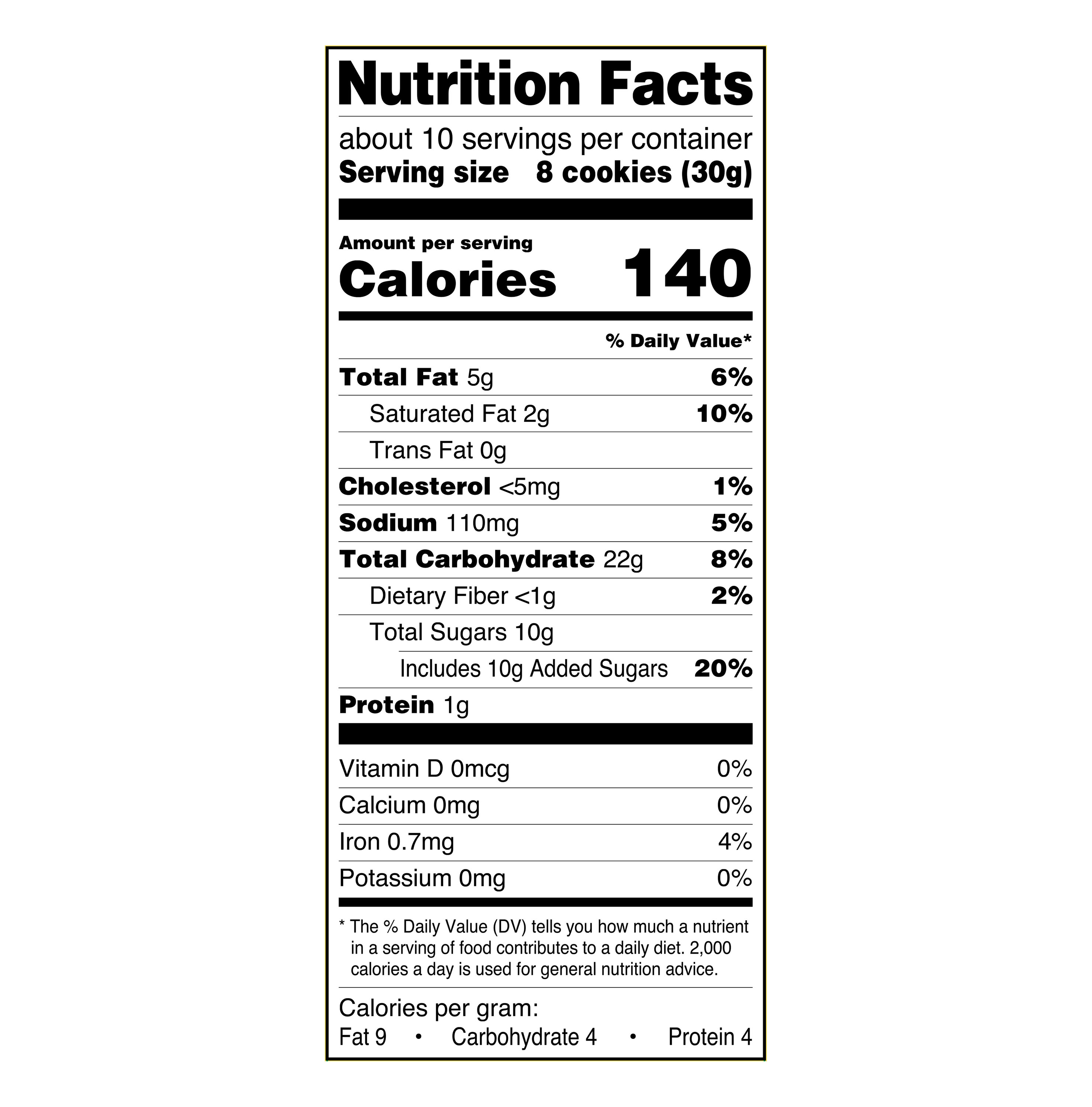 Great Value Vanilla Wafer Cookies, 11 oz, Round, Shelf-Stable/Ambient, 1 Count thumbnail 3