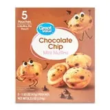 Great Value Chocolate Chip Mini Muffins, 8.25 oz (5 count)
