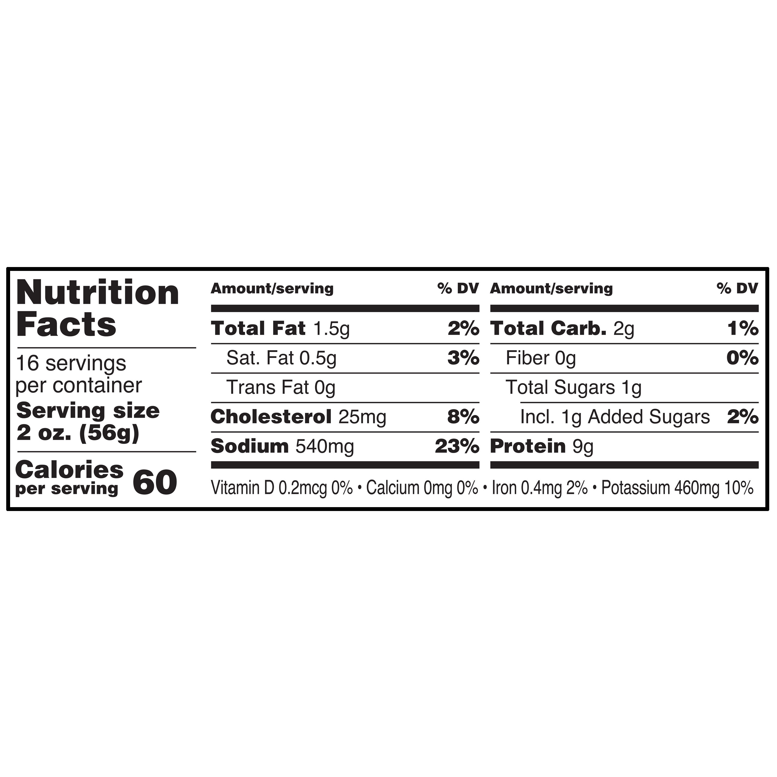 Great Value, 97% Fat Free, Smoked Ham, Refrigerated 32 oz Plastic Pouch thumbnail 4