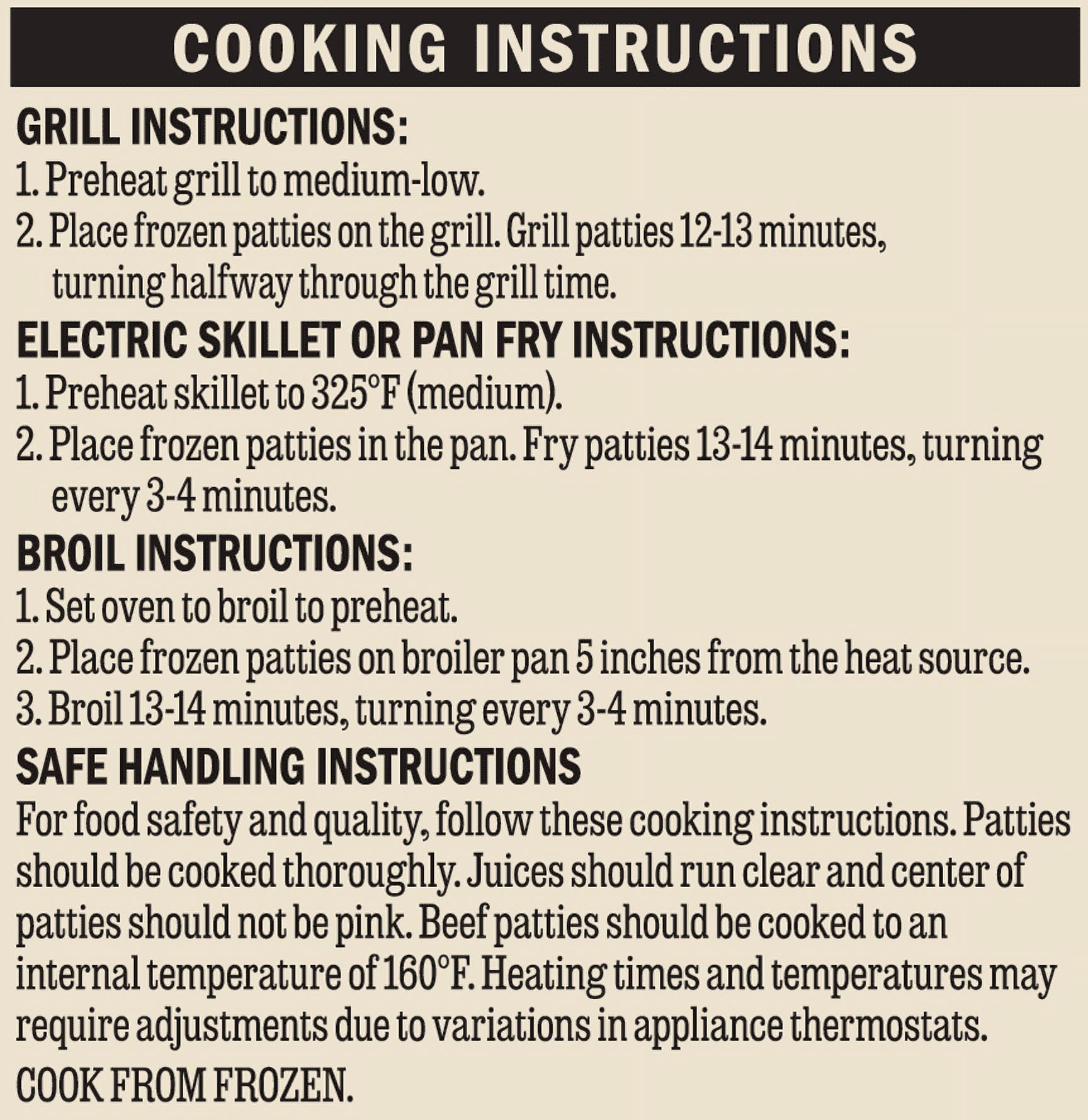 Marketside Vidalia Onion Angus Beef 1/3lb Patties, 6 Count, 2 lb (Frozen) thumbnail 4