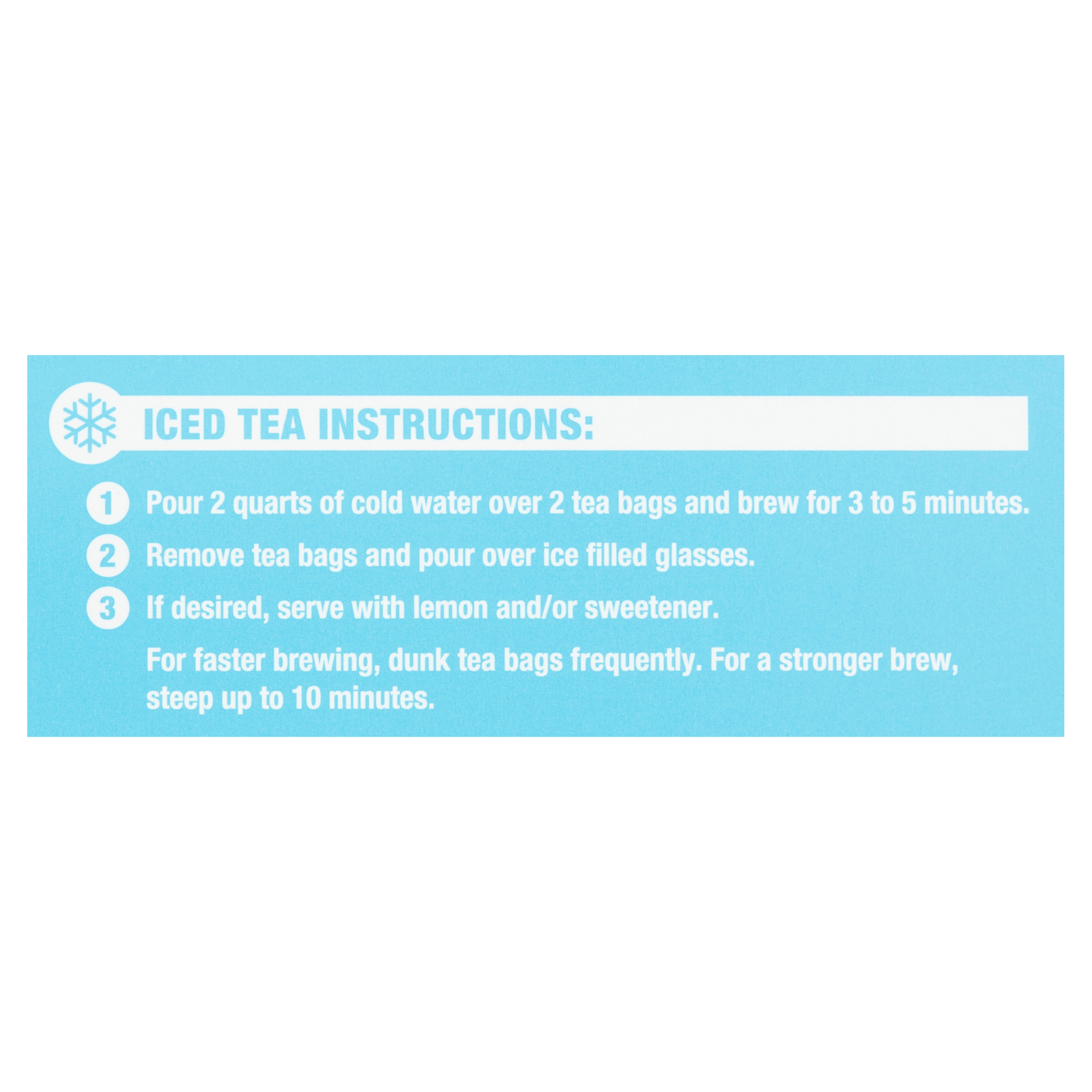 Great Value Cold Brew Black Iced Tea Bags, 22 Ct thumbnail 4