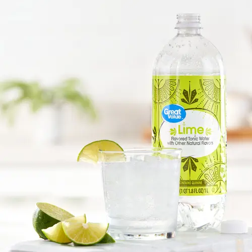 Great Value Lime Tonic Water, 33.8 fl oz thumbnail 2