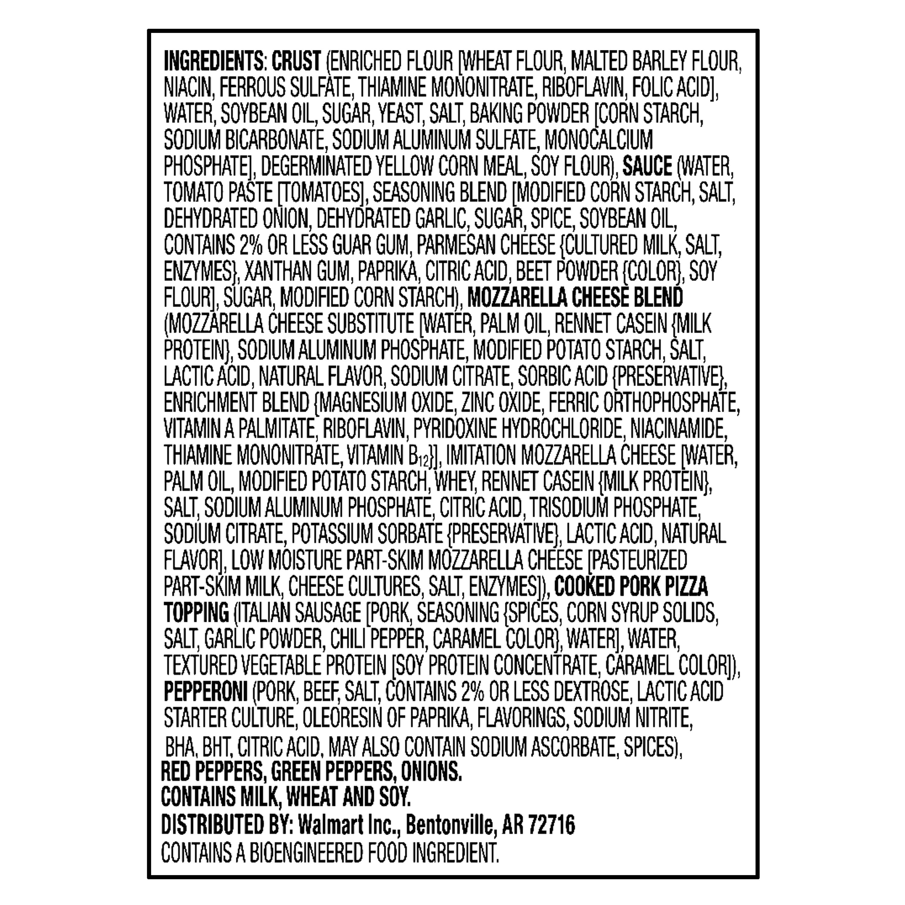 Great Value Microwavable Supreme Pizza, 7.2 oz (Frozen) thumbnail 4