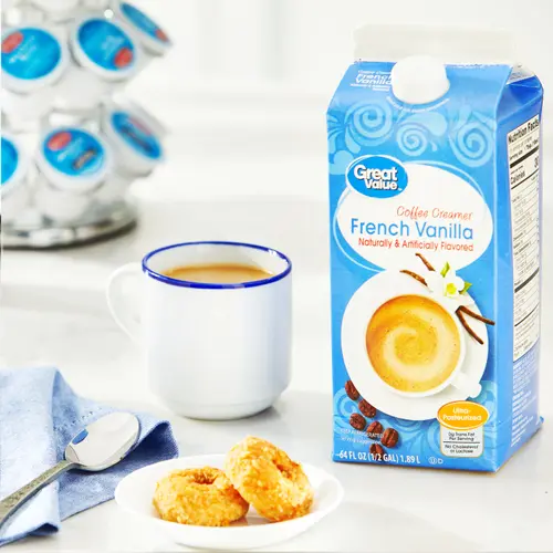 Great Value French Vanilla Coffee Creamer, 64 fl oz thumbnail 2
