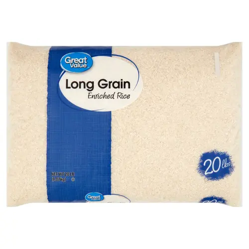 Great Value Long Grain Enriched Rice, 20 lb
