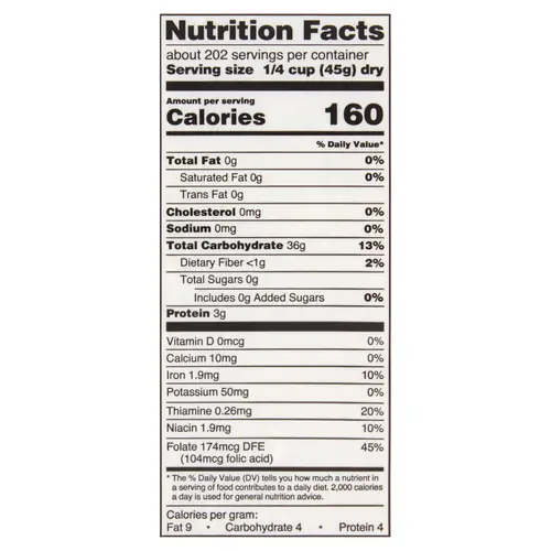 Great Value Long Grain Enriched Rice, 20 lb thumbnail 3