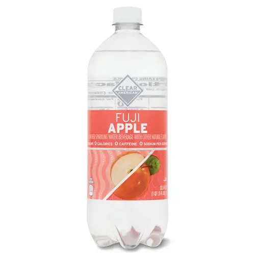 Clear American Fuji Apple Sparkling Water, 1 Liter