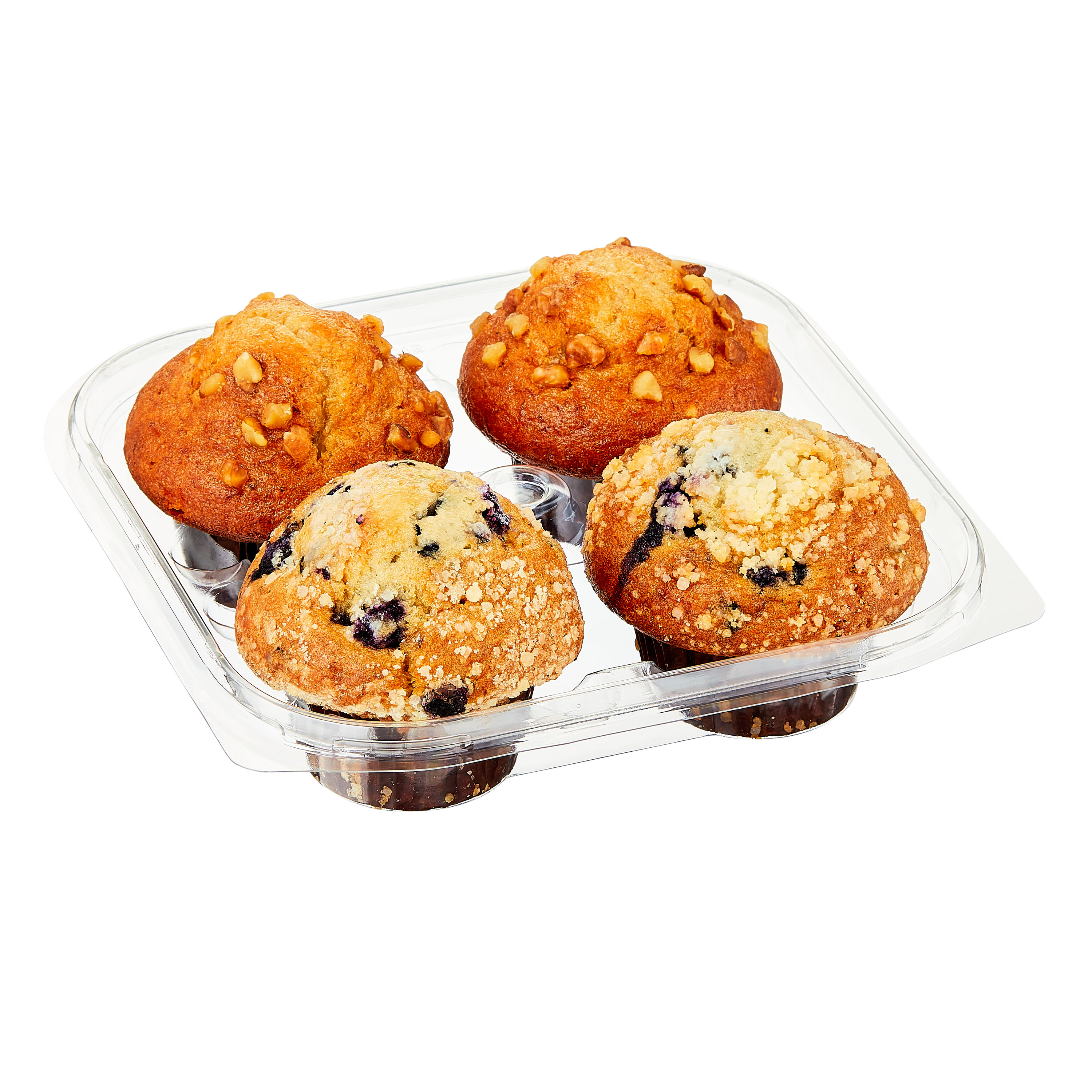Marketside Blueberry & Banana Nut Muffin Variety Pack, 14 oz, 4 Count thumbnail 2