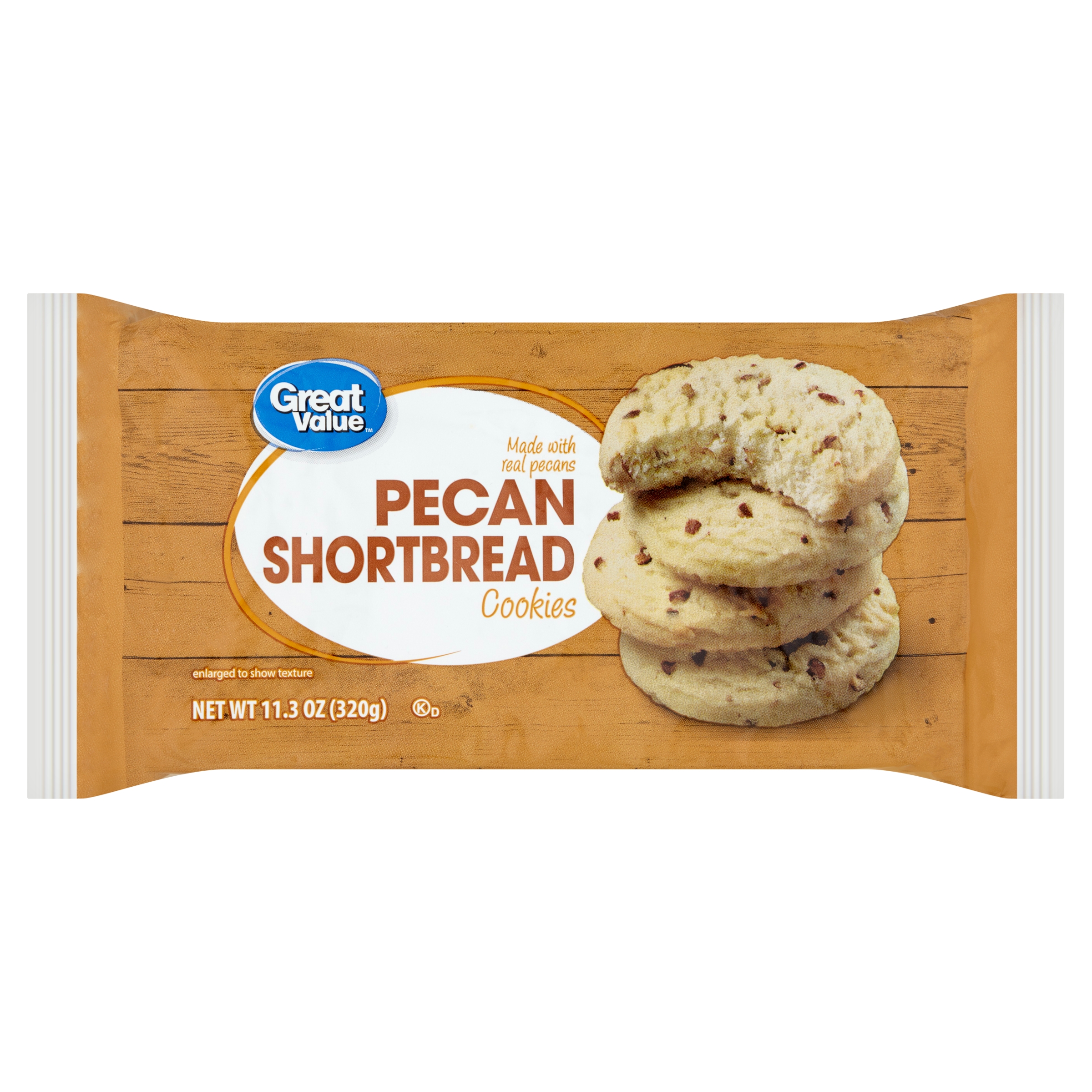 Great Value Pecan Shortbread Cookies, 11.3oz