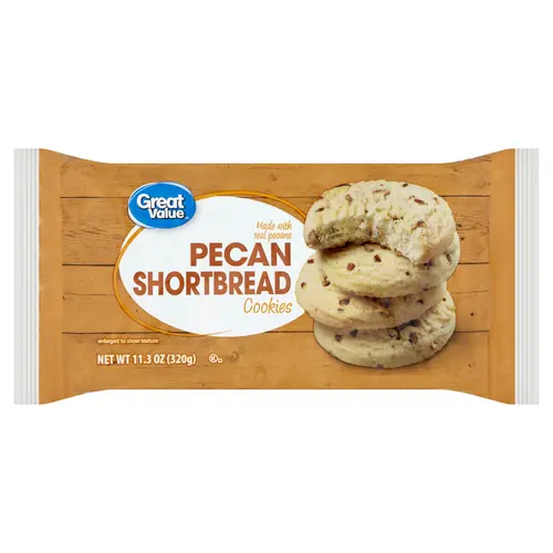 Great Value Pecan Shortbread Cookies, 11.3oz