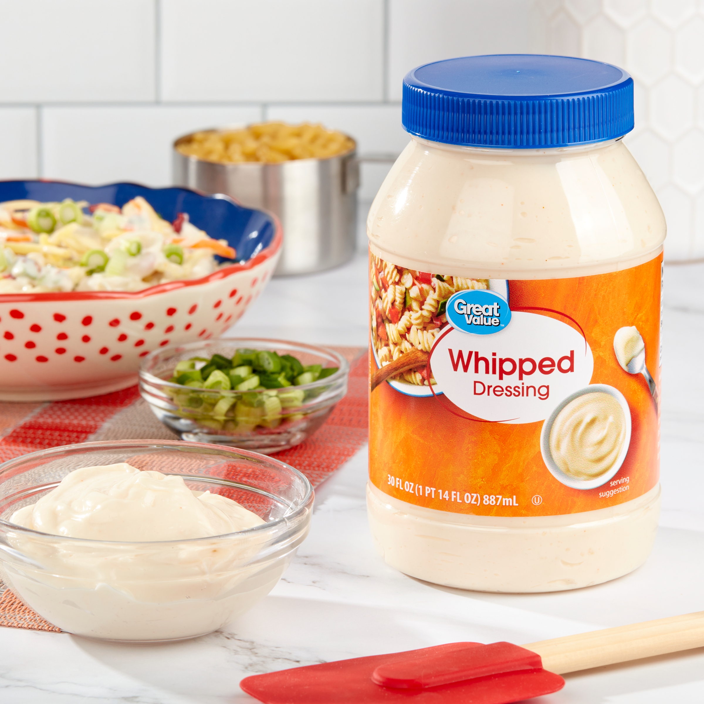 Great Value Whipped Mayo Dressing, 30 fl oz thumbnail 2
