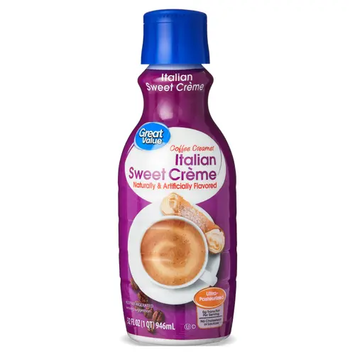 Great Value Italian Sweet Creme Coffee Creamer, 32 fl oz