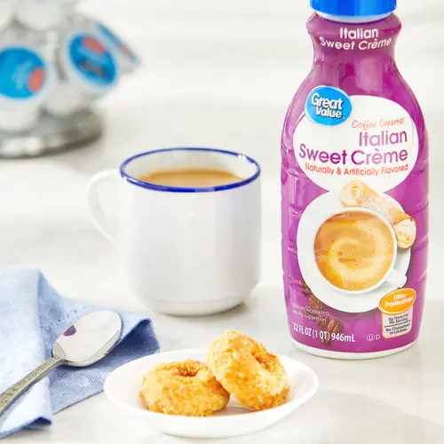 Great Value Italian Sweet Creme Coffee Creamer, 32 fl oz thumbnail 2