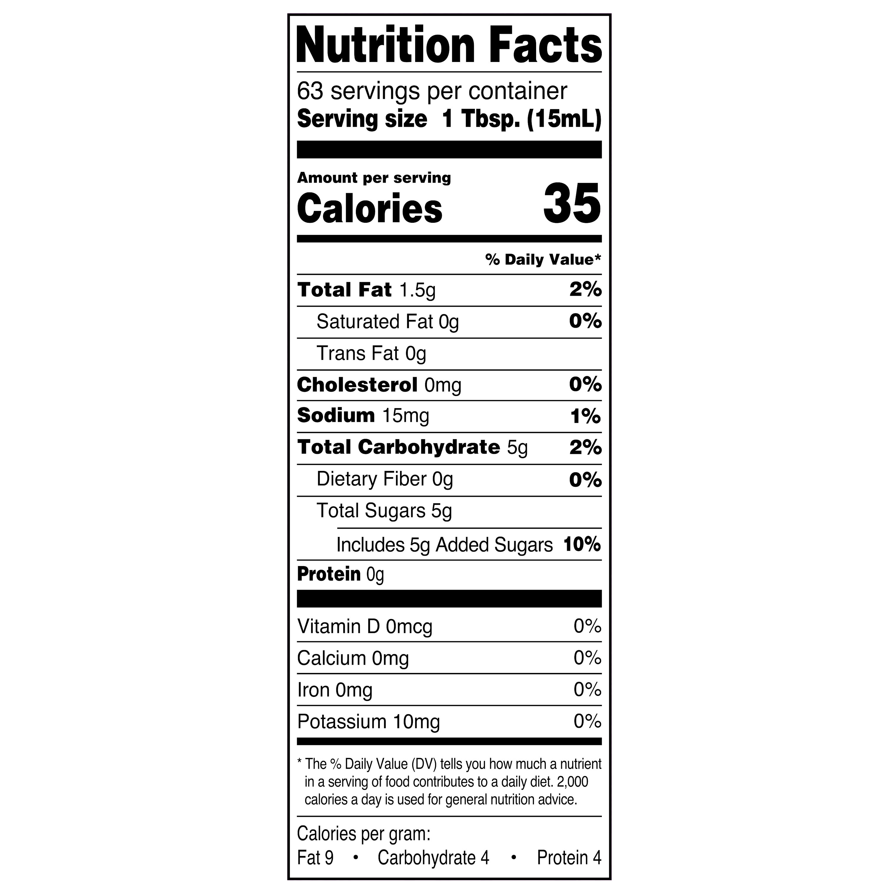 Great Value Italian Sweet Creme Coffee Creamer, 32 fl oz thumbnail 3