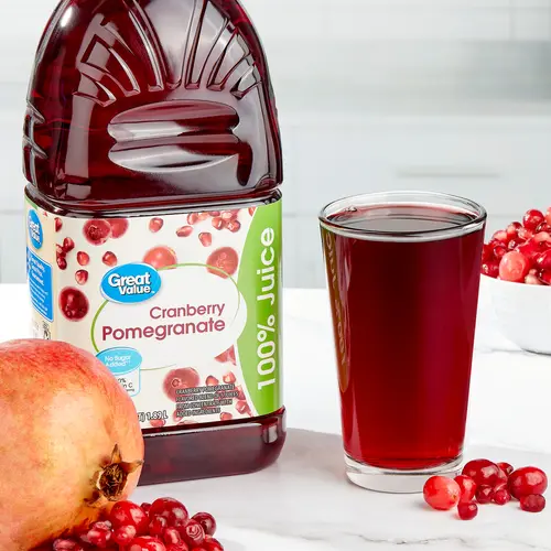 Great Value 100% Cranberry Pomegranate Juice, 64 fl oz thumbnail 2