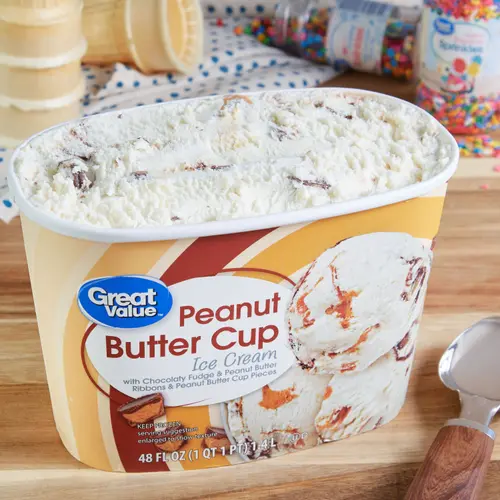 Great Value Peanut Butter Cup Ice Cream, 48 fl oz thumbnail 2