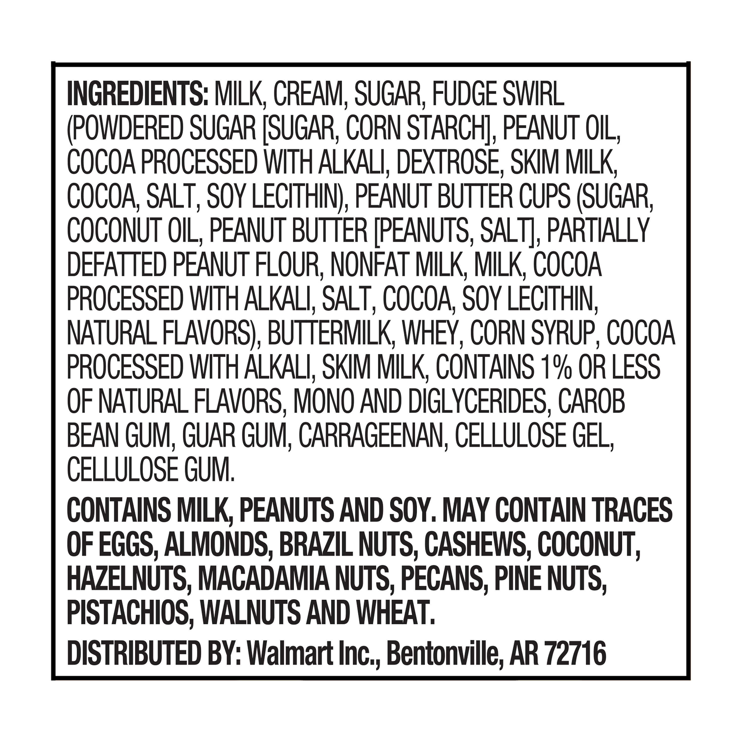 Great Value Fudge Tracks Ice Cream, 48 fl oz thumbnail 4