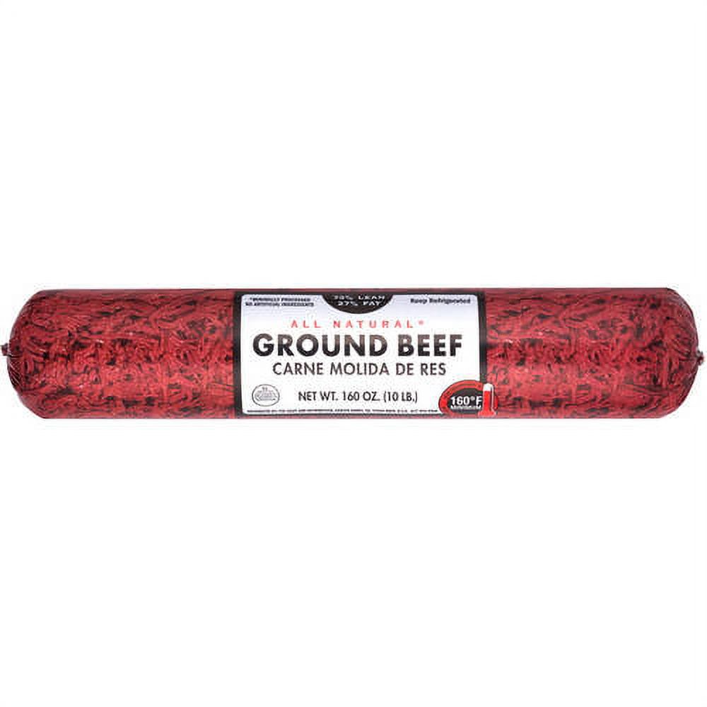 All Natural* 73% Lean/27% Fat Ground Beef, 8 lb Roll