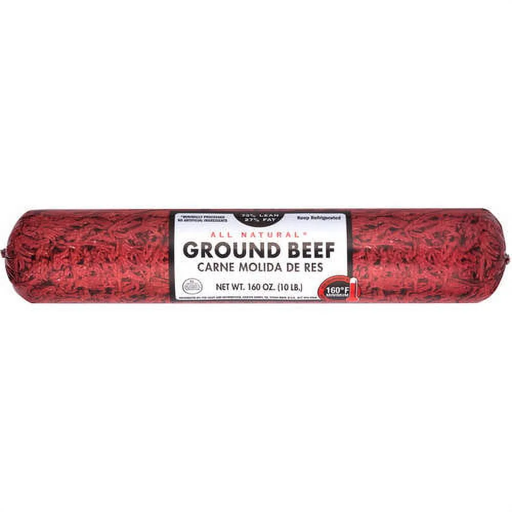All Natural* 73% Lean/27% Fat Ground Beef, 8 lb Roll