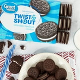 Great Value Twist & Shout Chocolate Flavor Sandwich Cookies, 14.3 oz thumbnail 2