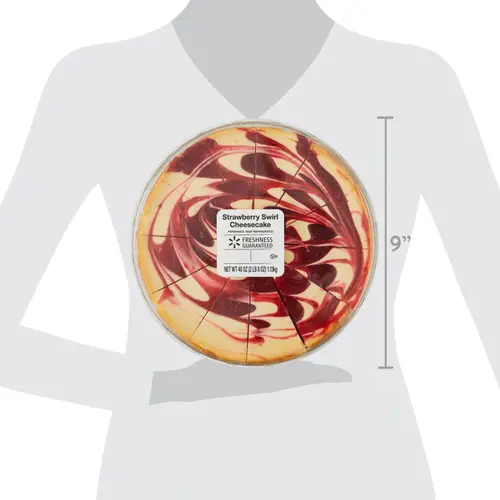 Freshness Guaranteed Strawberry Swirl Cheesecake, 40oz, 12 Count thumbnail 2