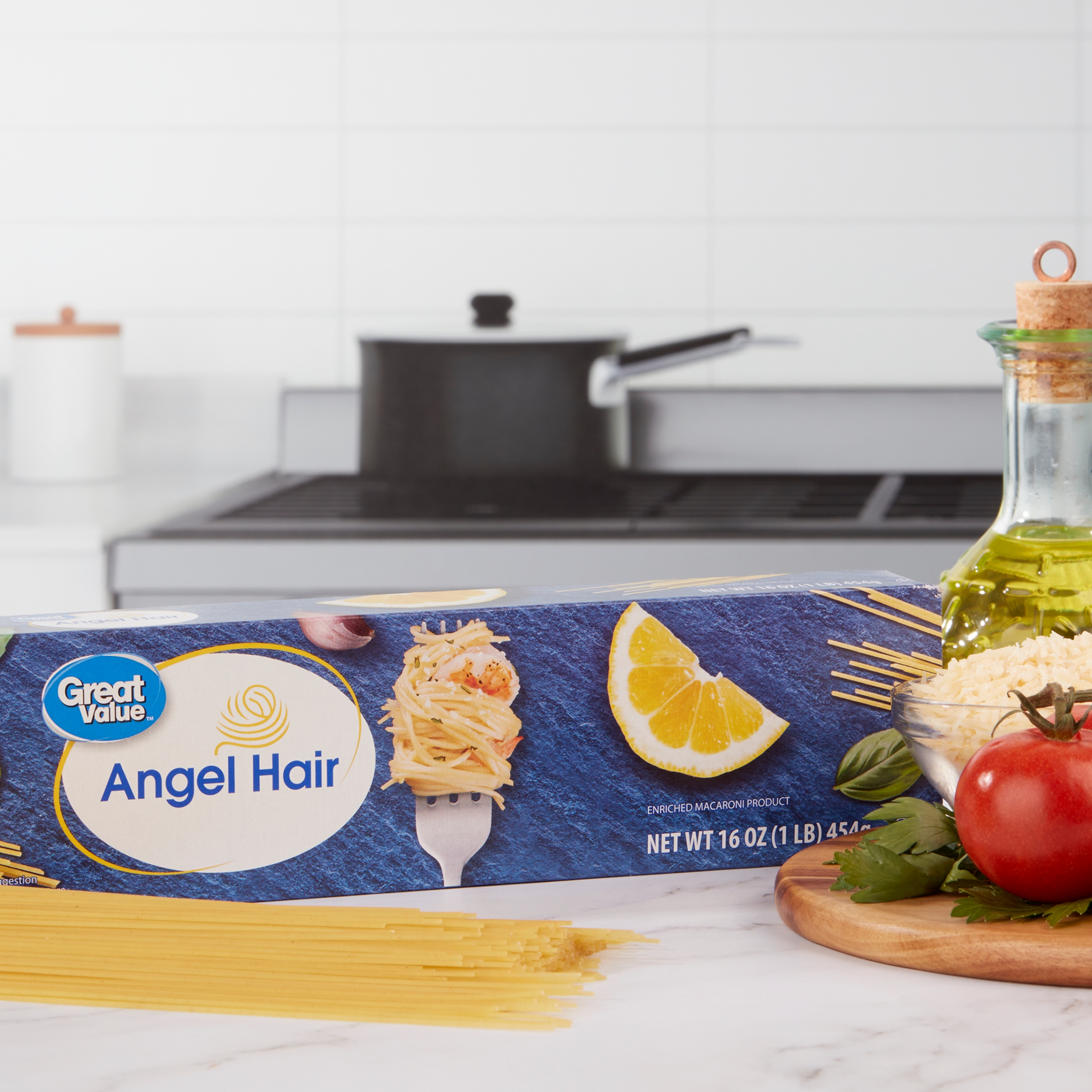 Great Value Angel Hair, 16 oz Shelf Stable thumbnail 2