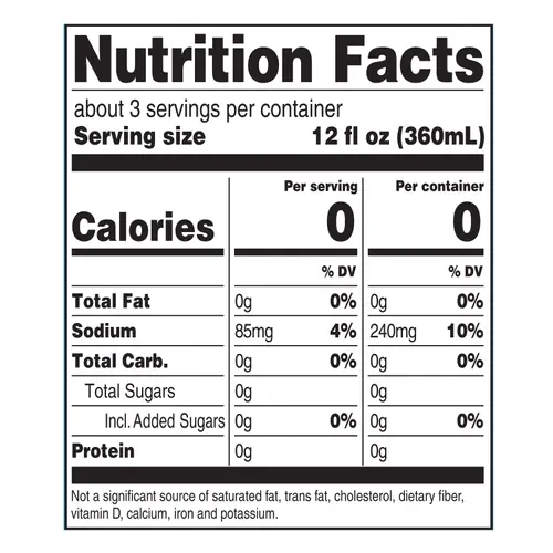 Great Value Low Sodium Club Soda Sparkling Water, 33.8 fl oz, 1 Bottle thumbnail 3