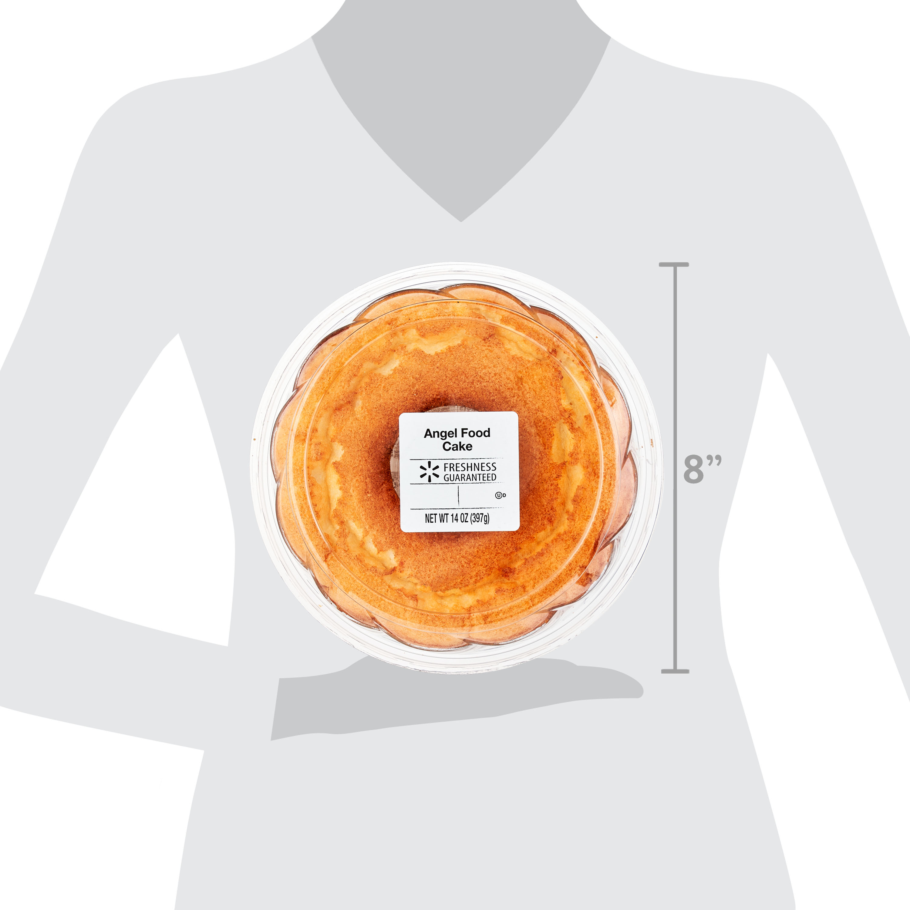 Freshness Guaranteed Plain Angel Food Ring Cake, 14 oz (Shelf Stable) thumbnail 3