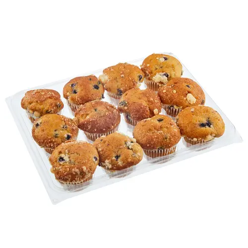 Freshness Guaranteed Blueberry Mini Muffins, 12 oz Clamshell, 12 Count thumbnail 2