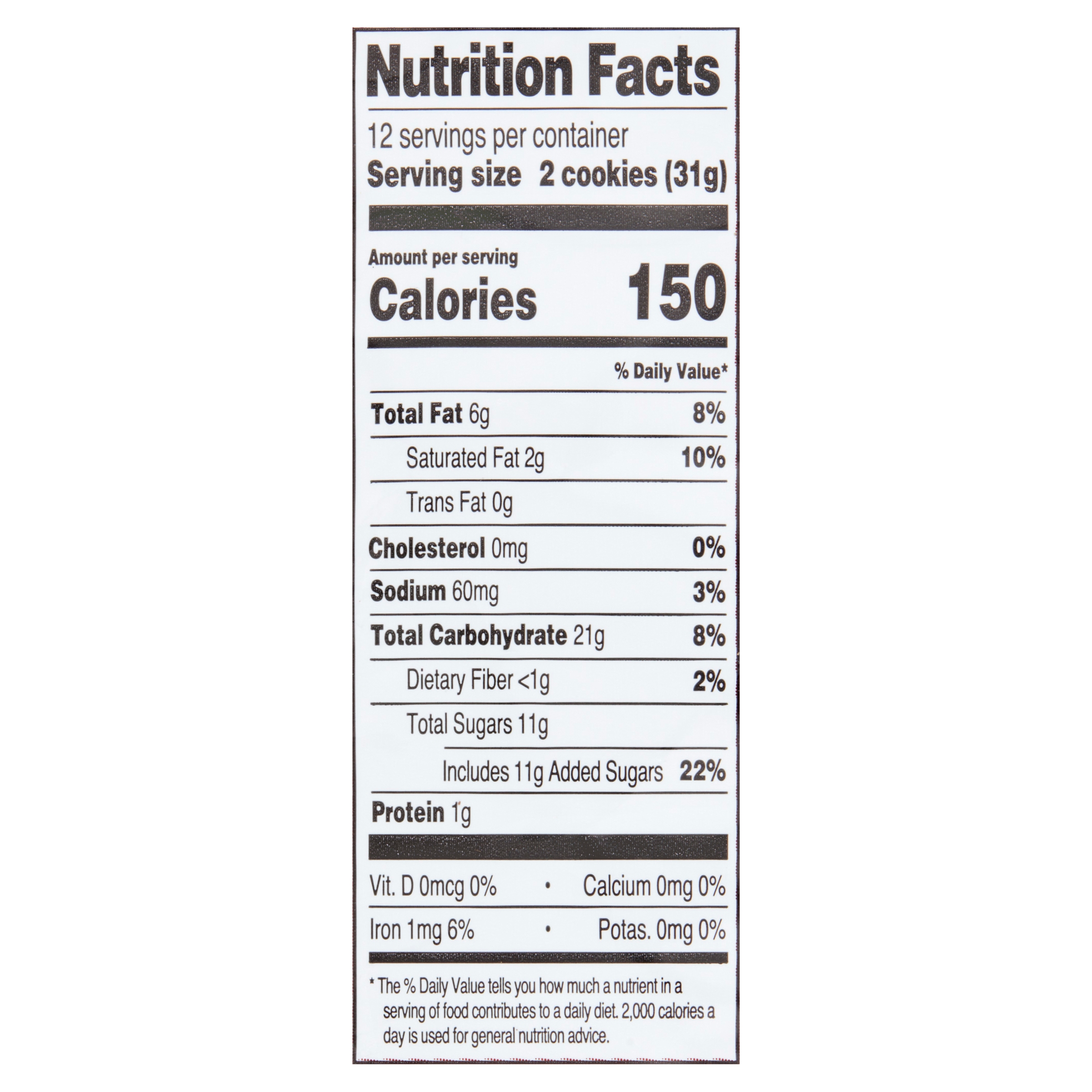 Great Value Chocolate Chip Chewy Cookies, 13oz thumbnail 3