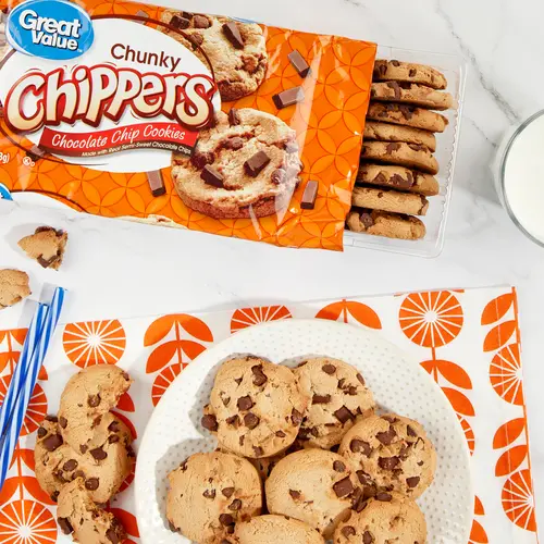 Great Value Chunky Chippers Chocolate Chip Cookies, 11.75 oz thumbnail 2