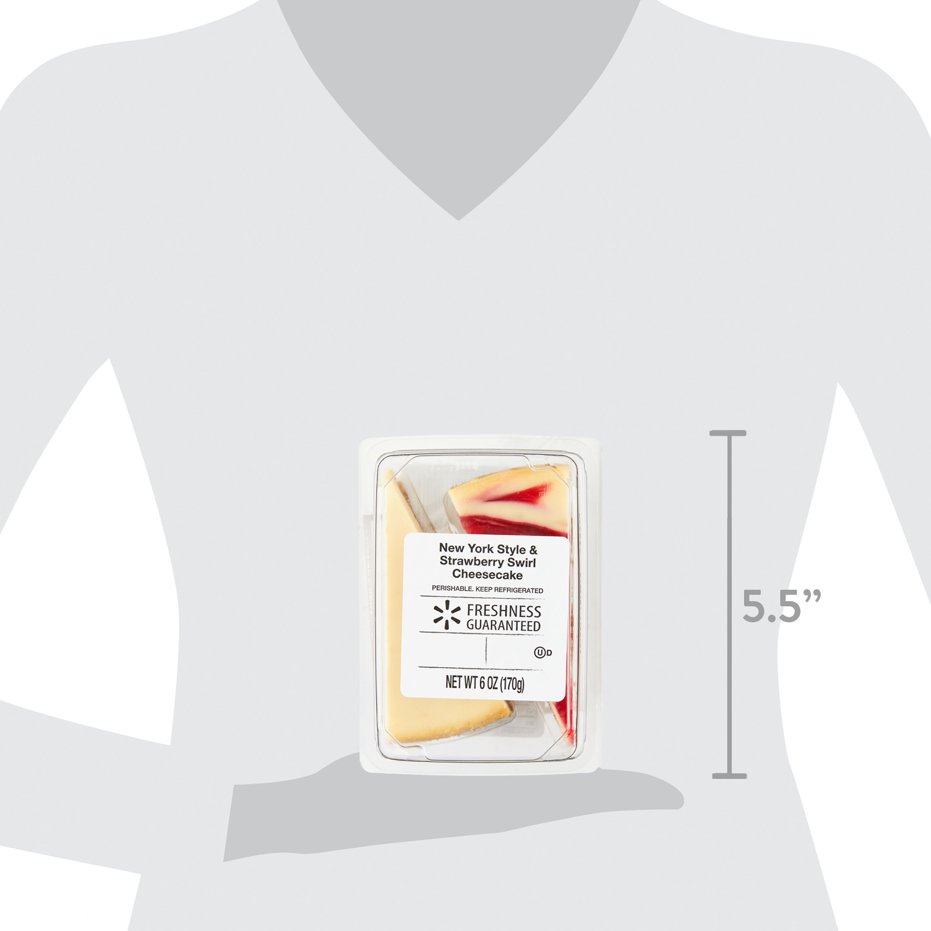 Freshness Guaranteed New York & Strawberry Cheesecakes, 6 oz, 2 Count thumbnail 3