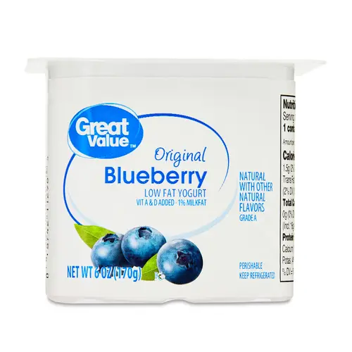 Great Value Original Blueberry Lowfat Yogurt, 6oz