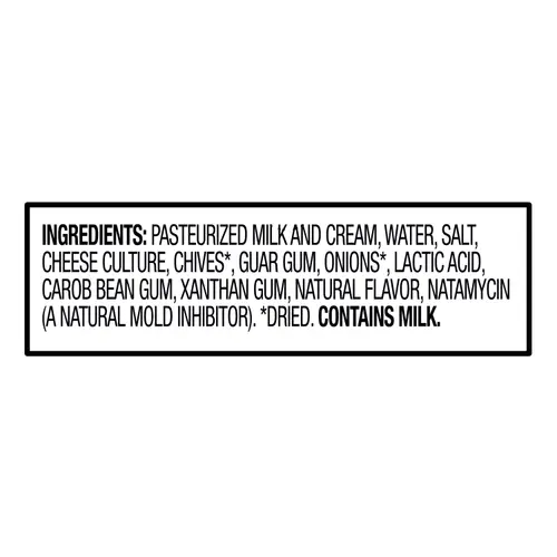 Great Value Chive & Onion Cream Cheese Spread, 8 oz Tub thumbnail 4