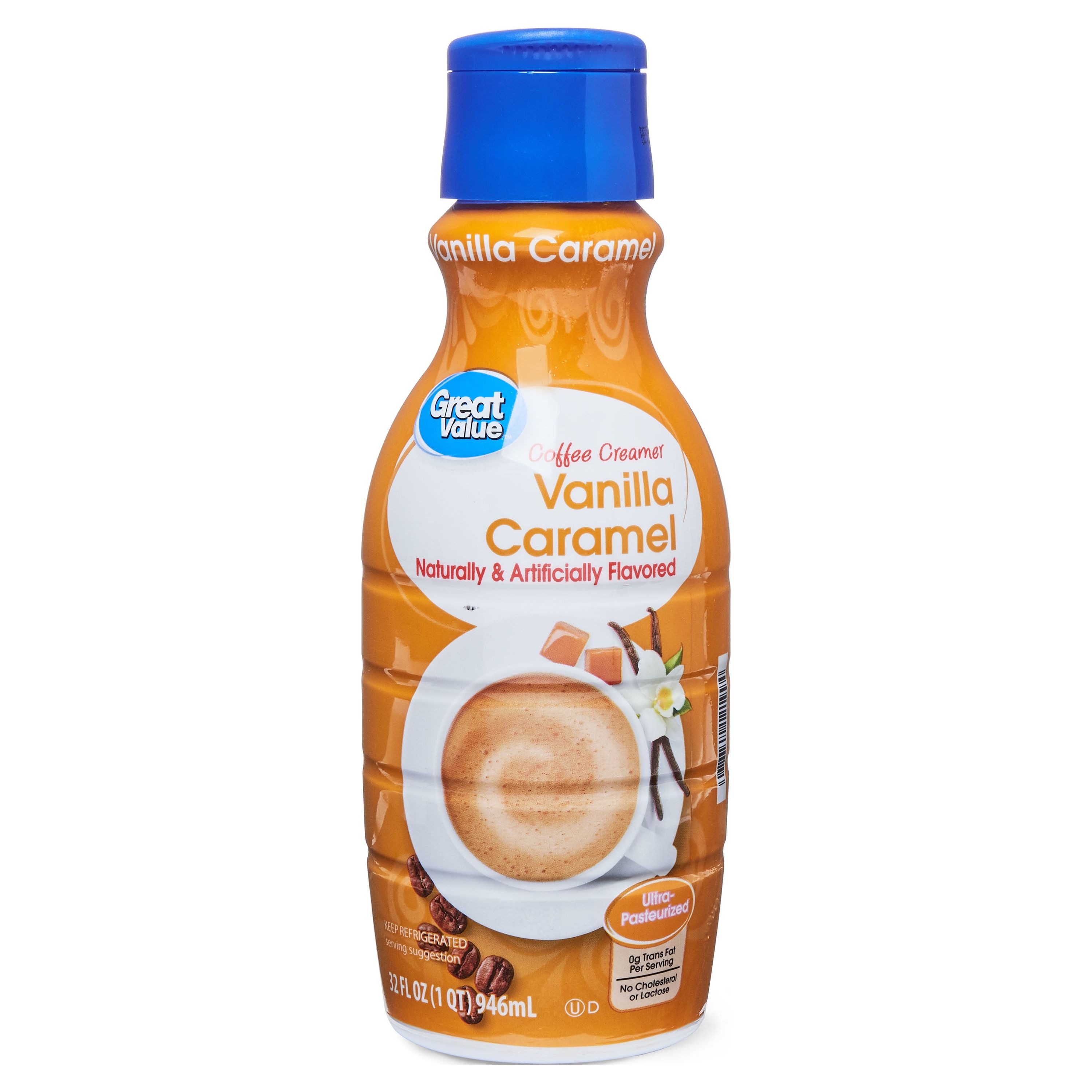 Great Value Vanilla Caramel Coffee Creamer, 32 fl oz