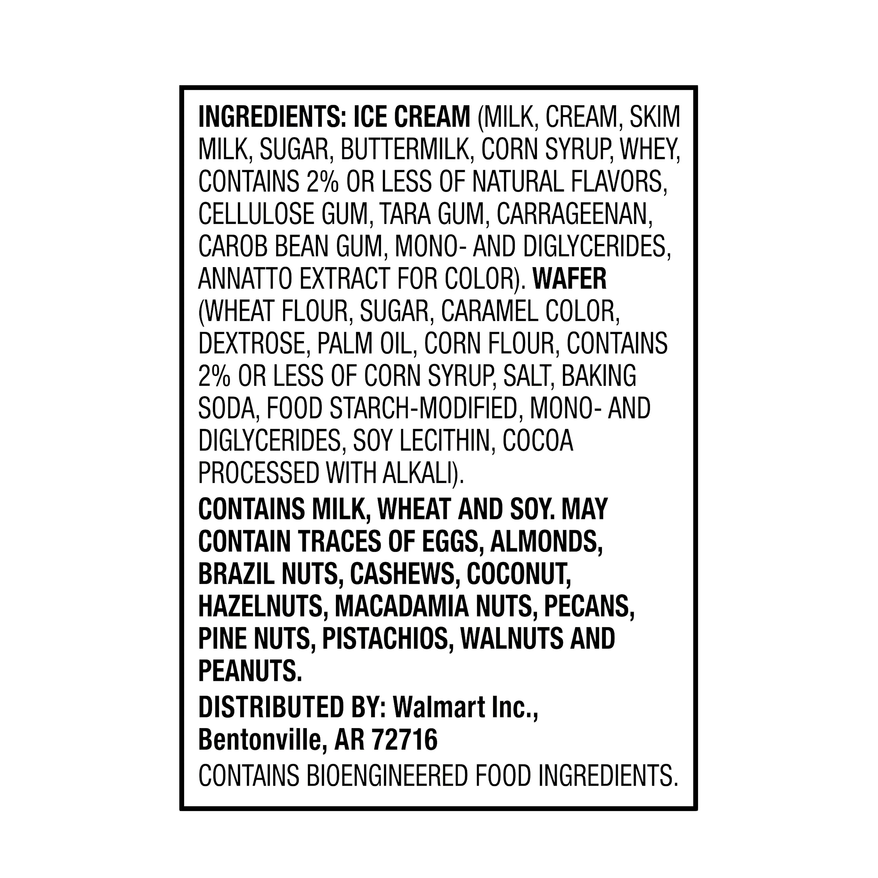 Great Value Mini Vanilla Flavored Ice Cream Sandwiches, 36.8 fl oz 16 Pack thumbnail 2