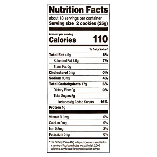 Great Value Peanut Butter Sandwich Cookies, 16 oz, Shelf-Stable/Ambient, Whole, 36 Count thumbnail 3