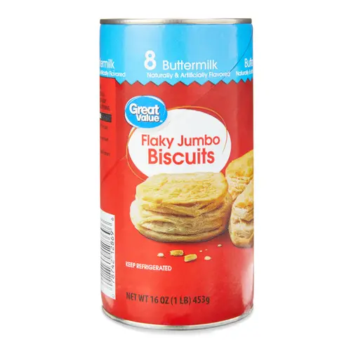 Great Value Flaky Jumbo Buttermilk Biscuits, 8 Count