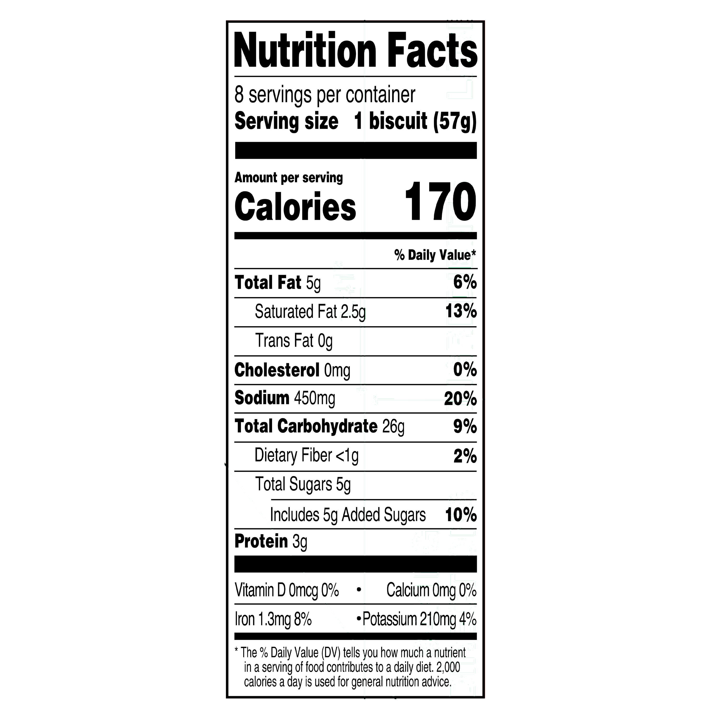 Great Value Flaky Jumbo Buttermilk Biscuits, 8 Count thumbnail 3