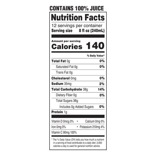 Great Value White Grape 100% Juice, 96 fl oz thumbnail 4
