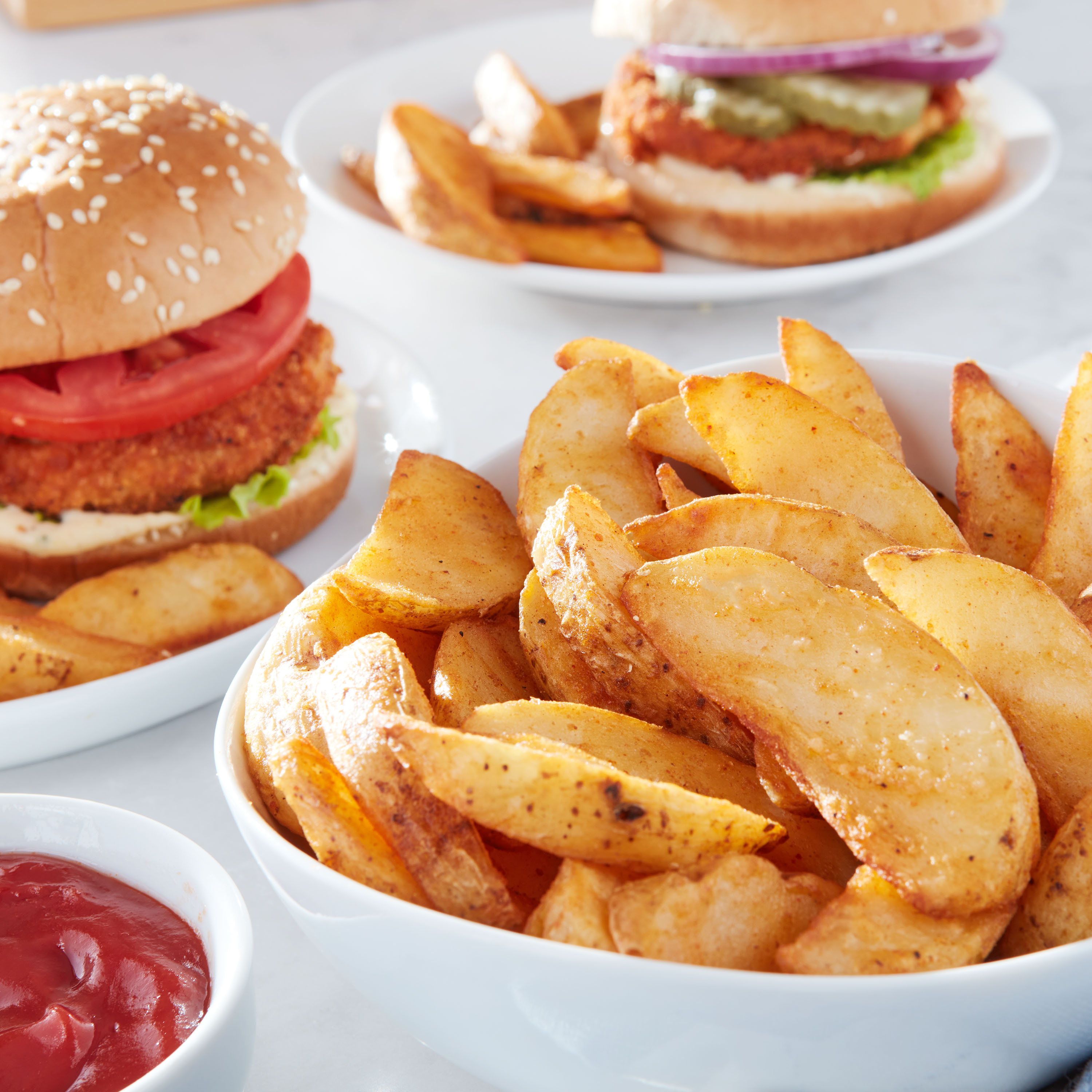 Great Value Deli Style Wedges Seasoned Potatoes, 32 oz Bag (Frozen) thumbnail 2