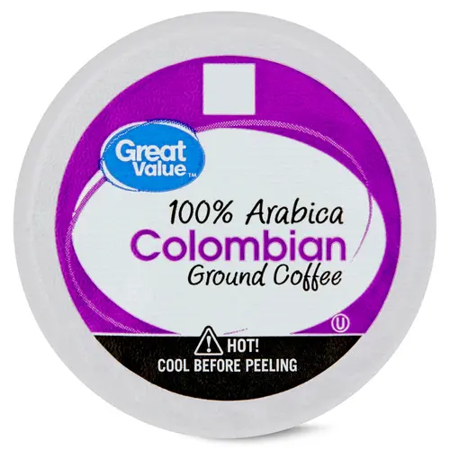 Great Value 100% Arabica Colombian Medium Roast Ground Coffee Pods, 48 Ct thumbnail 3