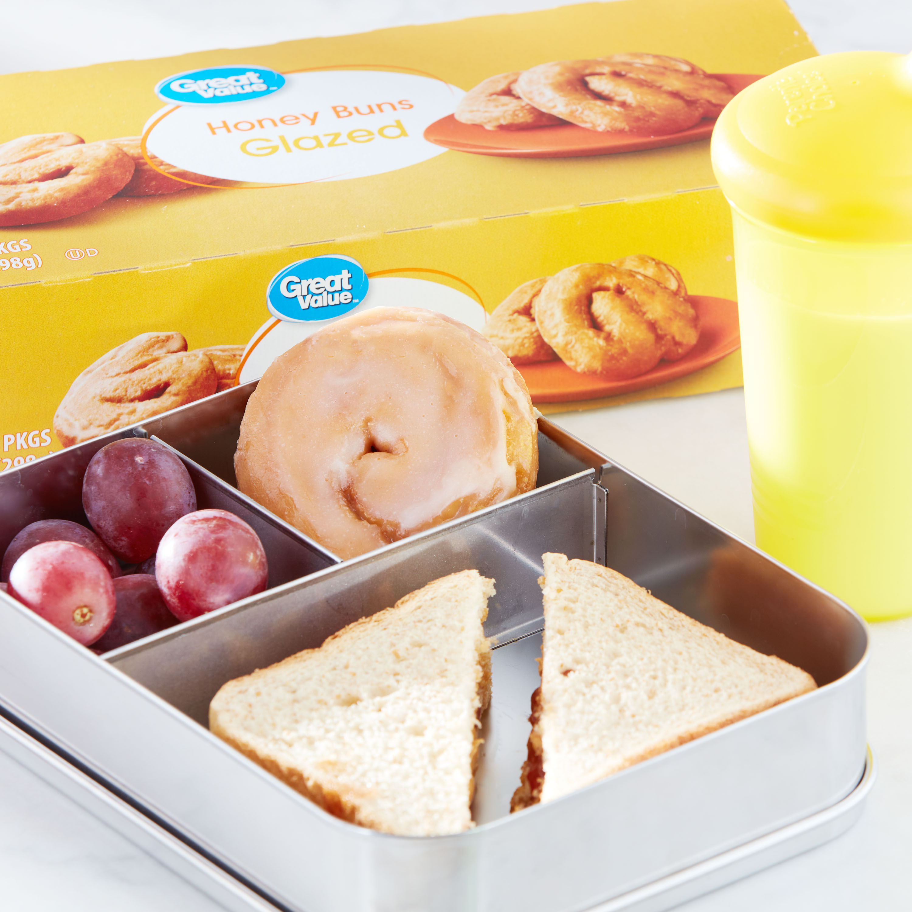 Great Value Glazed Honey Buns, 10.5 oz, 6 Count thumbnail 2