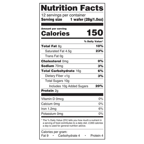 Great Value Peanut Butter Wafer Bars, 2 oz, 6 pack thumbnail 4