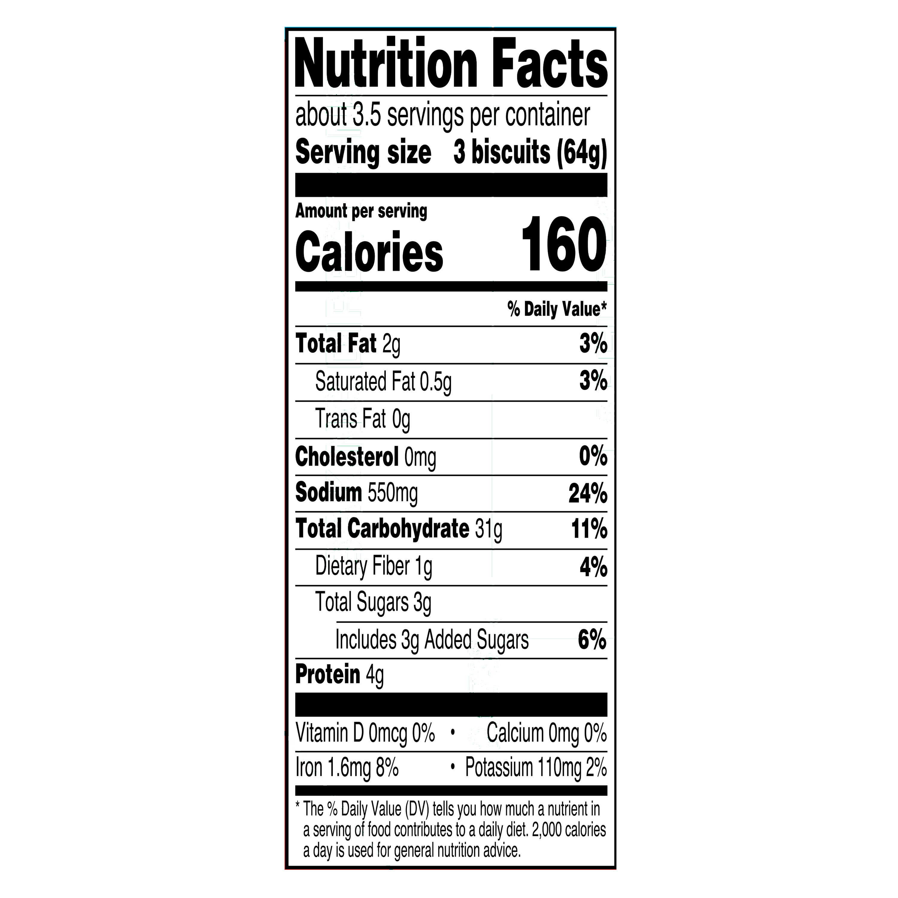 Great Value Regular Buttermilk Biscuits, 7.5 oz, 10 Count thumbnail 3