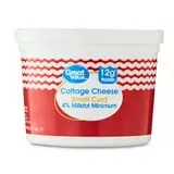 Great Value 4% Milkfat Minimum Small Curd Cottage Cheese, 48 oz